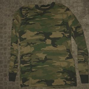Long sleeve boys camo shirt